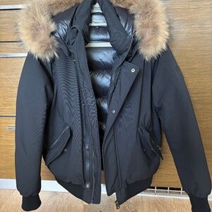Mackage Short Puffer with fur hood